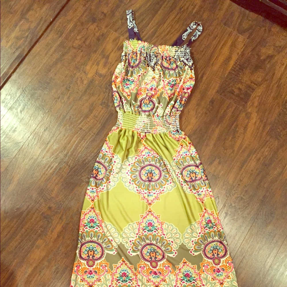 Floral maxi sun dress